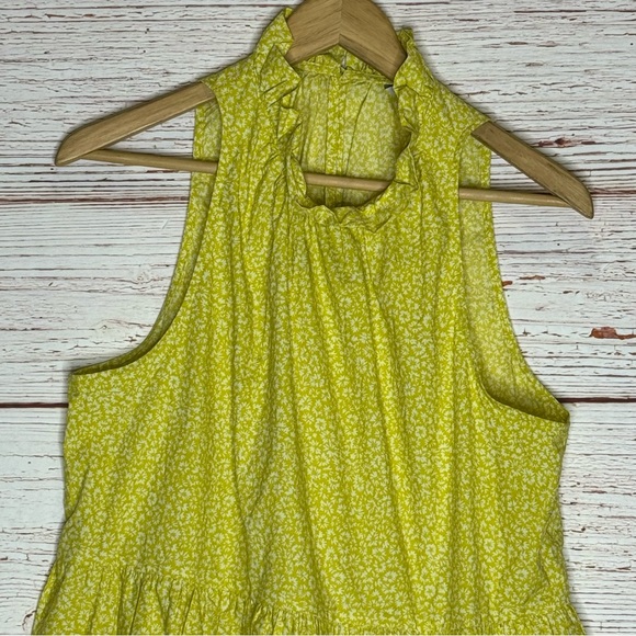 Joie Carlo Sleeveless Dress in Soft Citrus Sz L - Picture 6 of 14